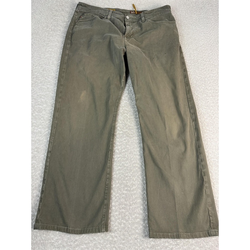 AG Adriano Goldschmied Protege Jeans Men 38x30* Green Relaxed Straight Denim USA